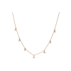 Bartorelli Italian Jewels | COLLANA GIROCOLLO IN ORO ROSA CON DIAMANTI PENDENTI - 370-XN3388 (1)