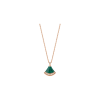 Bulgari | COLLANA DIVAS' DREAM MIN ORO ROSA CON ELEMENTO IN MALACHITE E PAV&Eacute; DI DIAMANTI - CL860210 (1)