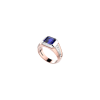 Zancan | ANELLO ZANCAN IN ORO 18KT CON ZAFFIRO BLU E DIAMANTI - EA396RB (1)