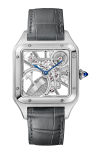 Cartier | SANTOS-DUMONT SCHELETRATO CON MICRO-ROTORE MODELLO GRANDE, ACCIAIO, AUTOMATICO - WHSA0032 (2)