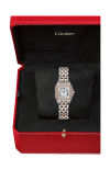 Cartier | PANTH&Egrave;RE DE CARTIER MODELLO PICCOLO, ORO ROSA, ACCIAIO, DIAMANTI, QUARZO - W3PN0014 (7)