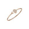 Chopard | CHOPARD - BRACCIALE GIUNCO HAPPY HEARTS , ORO ROSA ETICO, DIAMANTI - 857482 (1)
