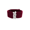 Pasquale Bruni | BRACCIALE GODDESS GARDEN IN ORO BIANCO CON DIAMANTI E CINTURINO IN VELLUTO - 16091B (1)