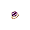 Pasquale Bruni | ANELLO BON TON IN ORO ROSA CON AMETISTA E DIAMANTI - 16809R (1)