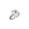 Bartorelli Italian Jewels | ANELLO ORO BIANCO 18 CARATI CON DIAMANTE BIANCO TAGLIO CUSCINO E DIAMANTI BIANCHI TAGLIO GOCCIA - F.302D (1)