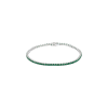 Bartorelli Italian Jewels | BRACCIALE TENNIS IN ORO BIANCO CON SMERALDI - BBE3603SB (1)
