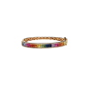 Bartorelli Italian Jewels | BRACCIALE RIGIDO RAINBOW IN ORO ROSA CON DIAMANTI E ZAFFIRI MULTICOLOR - KB1039/MS (1)