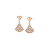 Bulgari | ORECCHINI DIVAS' DREAM IN ORO ROSA 18 KT CON PAVE' DI DIAMANTI - OR857324 (1)