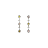 Bartorelli Italian Jewels | Orecchini in oro bianco 18 carati con diamanti bianchi taglio brillante e diamanti fancy taglio goccia - PE41964DFD X (1)