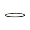 Bartorelli Italian Jewels | Bracciale tennis in oro nero e zaffiri blu taglio brillante - cm 17,5 - VB06591SBBW (1)
