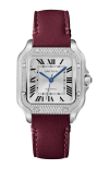 Cartier | SANTOS DE CARTIER, MODELLO MEDIO, ACCIAIO, DIAMANTI, AUTOMATICO - W4SA0005 (2)