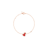 Qeelin | BRACCIALE PETITE WULU IN ORO ROSA CON AGATA ROSSA E  DIAMANTI - WU-BR0016D-RGDRA - WUBPT16RGRA (1)