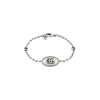 Gucci | BRACCIALE GUCCI GG MARMONT CON DOPPIA G IN ARGENTO - YBA6277490010 - YBA6277490010 (1)