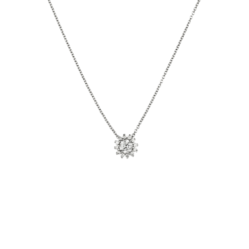 Accedi alla scheda di Bartorelli Italian Jewels Collana girocollo puntoluce in oro bianco e brillanti bianchi - 008-G3310