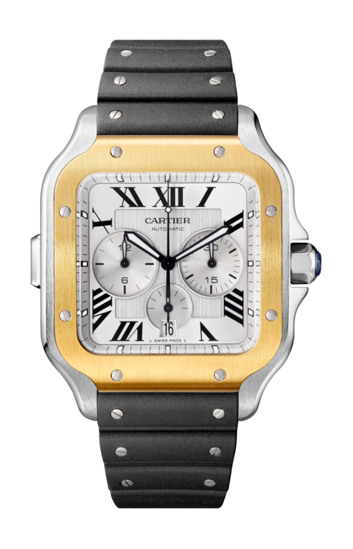 Accedi alla scheda di Cartier SANTOS DE CARTIER CHRONOGRAFO, MODELLO EXTRA-LARGE, ACCIAIO, ORO GIALLO, AUTOMATICO - W2SA0008
