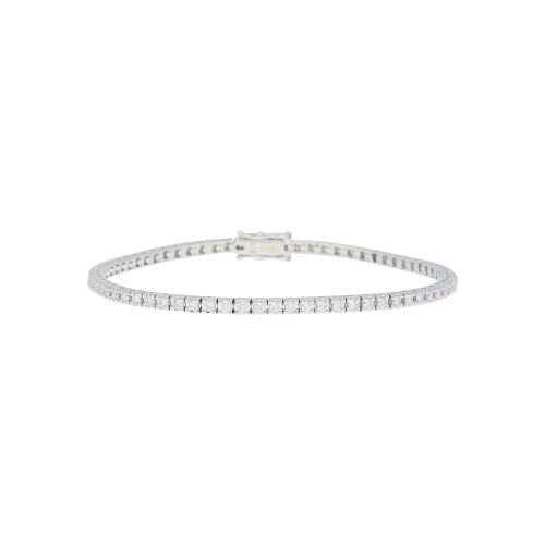 Accedi alla scheda di Bartorelli Italian Jewels BRACCIALE TENNIS IN ORO BIANCO 18 CARATI CON DIAMANTI BIANCHI TAGLIO BRILLANTE - 77760130