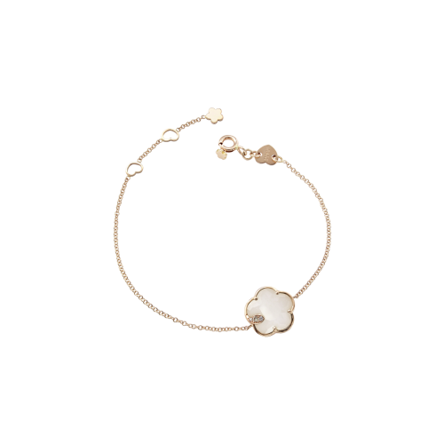 Accedi alla scheda di Pasquale Bruni BRACCIALE PETIT JOLI IN ORO ROSA CON FIORE IN AGATA BIANCA, DIAMANTI BIANCHI E CHAMPAGNE - 16143R - 16143R