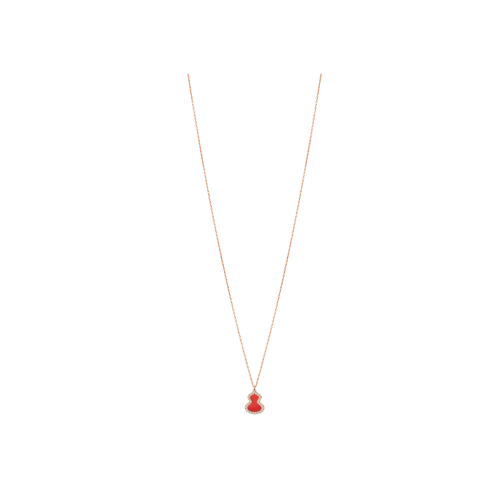 Accedi alla scheda di Qeelin COLLANA PETITE WULU IN ORO ROSA CON DIAMANTI - WU-NL0006D-RGDRA - WUNPT6DRGRA