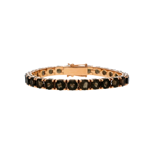 Accedi alla scheda di Bartorelli Italian Jewels BRACCIALE TENNIS IN ORO ROSA 9 CARATI E QUARZO FUM&Egrave; TAGLIO BRILLANTE - 412335