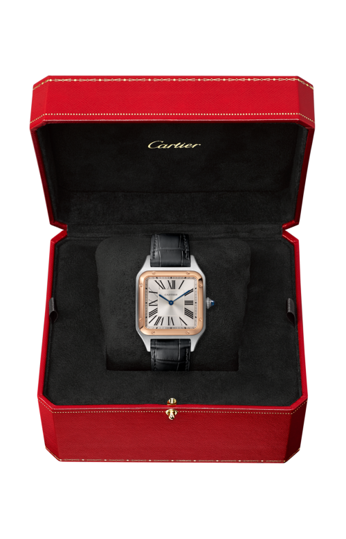 Accedi al prodotto correlato Cartier SANTOS DUMONT, MODELLO GRANDE, ACCIAIO, ORO ROSA, QUARZO - W2SA0037