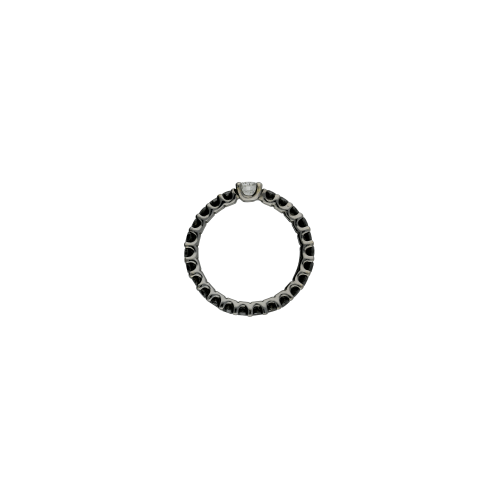 Accedi al prodotto correlato Bartorelli Italian Jewels ANELLO FEDINA IN ORO NERO CON DIAMANTI NERI GIRO INTERO E DIAMANTE BIANCO CENTRALE - 544142