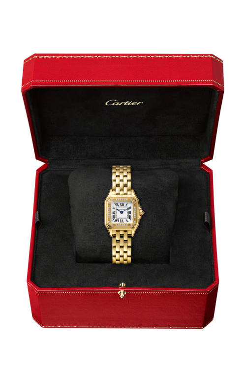 Accedi alla scheda di Cartier PANTH&Egrave;RE DE CARTIER MODELLO PICCOLO, ORO GIALLO, DIAMANTI, QUARZO - WJPN0086