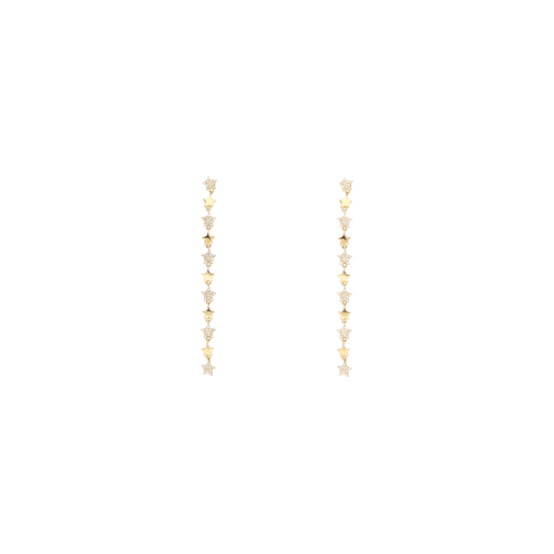 Accedi alla scheda di Bartorelli Italian Jewels ORECCHINI STELLE PENDENTI IN ORO ROSA CON DIAMANTI - O271/2-C4