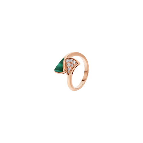 Accedi alla scheda di Bulgari ANELLO DIVAS' DREAM IN ORO ROSA CON ELEMENTO IN MALACHITE E PAV&Eacute; DI DIAMANTI - AN858646