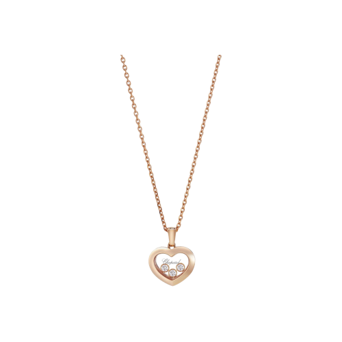 Accedi alla scheda di Chopard CHOPARD - HAPPY DIAMONDS ICONS - COLLANA CUORE IN ORO ROSA E DIAMANTI - 79A611-5001 - 79A611