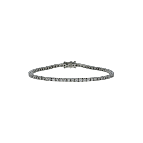 Accedi alla scheda di Bartorelli Italian Jewels Bracciale tennis in oro bianco 18 carati e diamanti bianchi taglio brillante - 85364145