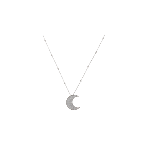 Accedi al prodotto correlato Bartorelli Italian Jewels COLLANA IN ORO BIANCO E DIAMANTI CON PENDENTE LUNA IN PAV&Eacute; DI DIAMANTI - MN3773DW1