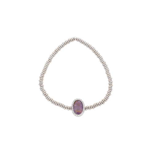 Accedi al prodotto correlato Bartorelli Italian Jewels BRACCIALE IN ARGENTO CON RUTILO VIOLA OVALE E CONTORNO DI ZIRCONI - 91016414