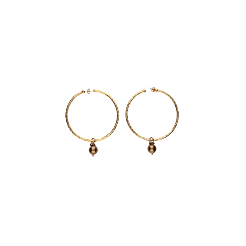 Accedi alla scheda di Vanto ORECCHINI A CERCHIO IN ARGENTO LAMINATO ORO E PIETRE DURE - 0R1202AG