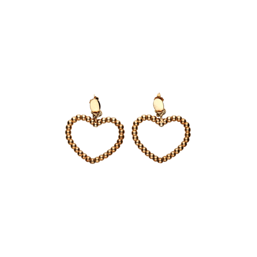 Accedi alla scheda di Vanto ORECCHINI CON CUORE PENDENTE GRANDE IN ARGENTO ROS&Eacute; - 0R1578AG