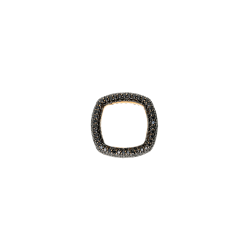 Accedi al prodotto correlato Bartorelli Italian Jewels ANELLO A FASCIA QUADRATA IN ORO ROSA FULL PAV&Eacute; DI DIAMANTI NERI - VR21670DK13P