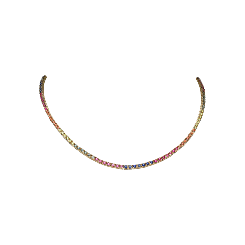 Accedi alla scheda di Bartorelli Italian Jewels GIROCOLLO TENNIS CON ZAFFIRI MULTICOLOR - AN2553/MCS