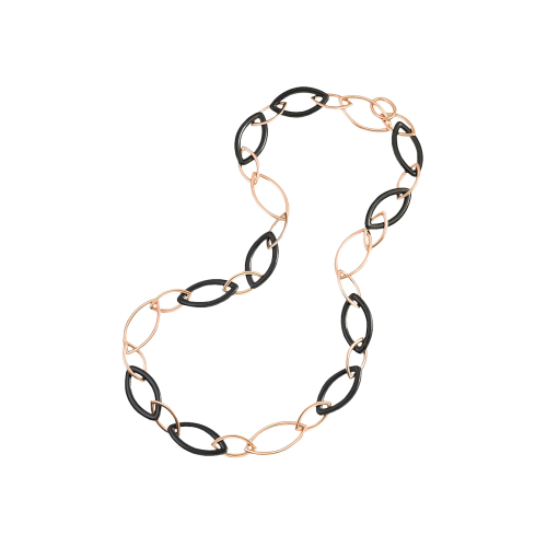 Accedi alla scheda di Vhernier COLLANA POP IN ORO ROSA ED EBANO - 001266CL280