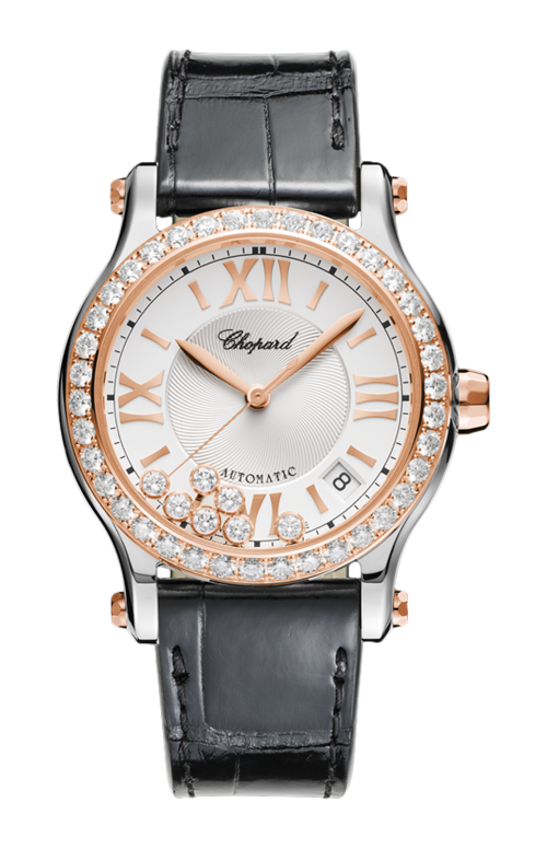 Accedi alla scheda di Chopard HAPPY SPORT 36 MM, AUTOMATICO, ORO ROSA ETICO, LUCENT STEEL&trade;, DIAMANTI - 278559