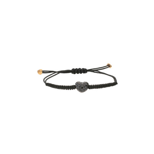 Accedi al prodotto correlato Bartorelli Italian Jewels BRACCIALE CON CUORE IN ORO ROSA IN PAV&Egrave; DI DIAMANTI BROWN E CORDINO NERO - VB22510DKP