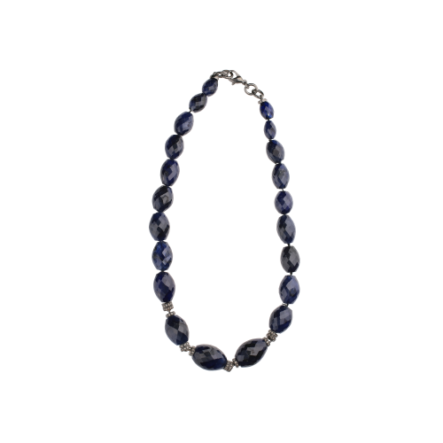 Accedi al prodotto correlato Bartorelli Italian Jewels COLLANA IN ORO NERO CON DIAMANTI BIANCHI E ZAFFIRI BLU - BAC009