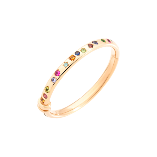 Accedi alla scheda di Pomellato POMELLATO - BRACCIALE BANGLE ICONICA CON PIETRE COLORATE - B.C010/O7/VA/M - PBC1001O7000000VA