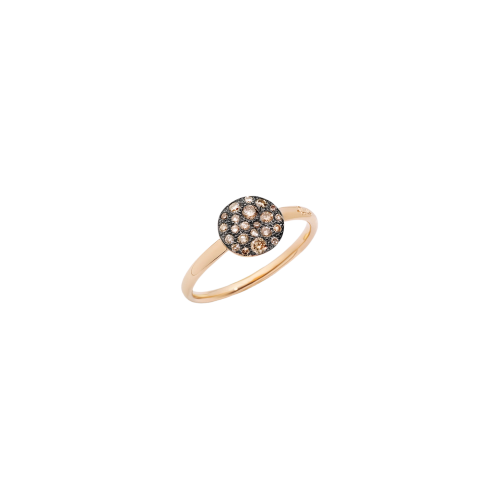 Accedi alla scheda di Pomellato ANELLO SABBIA - ANELLO IN ORO ROSA CON PAVE&rsquo; IN ORO ROSA E BRILLANTI BROWN (CT 0,24) - A.B407/O7/BR - PAB4070O7000DBR00