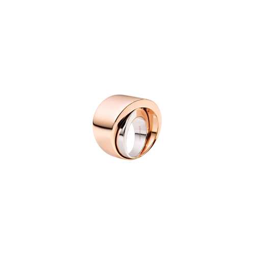 Accedi alla scheda di Vhernier ANELLO TOURBILLON IN ORO ROSA 18K E ORO BIANCO 18K NON RODIATO - PN0527A0001