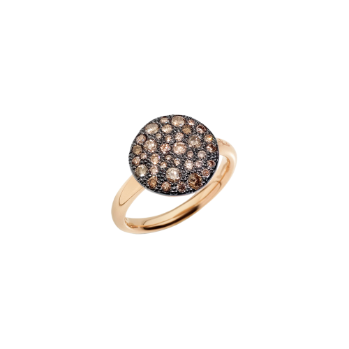 Accedi alla scheda di Pomellato ANELLO IN ORO ROSA CON PAVE&rsquo; IN ORO ROSA BRUNITO E CON BRILLANTI BROWN - PAB2040O7000DBR00