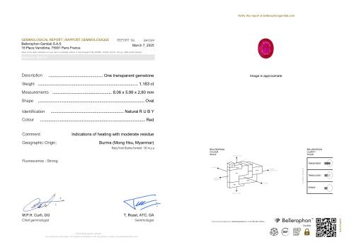 Accedi al prodotto correlato Bartorelli Italian Jewels COLLANA IN ORO BIANCO CON RUBINO E DIAMANTI BIANCHI - 326-CD-1000