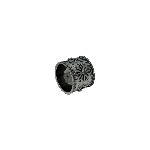 Accedi alla scheda di Bartorelli Italian Jewels ANELLO IN ORO BRUNITO 9 CARATI CON DIAMANTI NERI - ARAN19