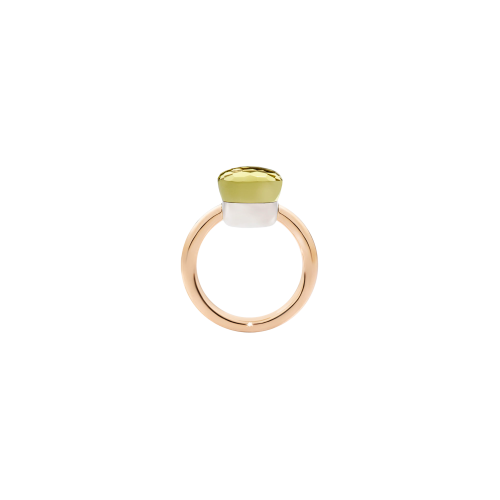 Accedi alla scheda di Pomellato ANELLO NUDO - ANELLO IN ORO ROSA CON CASTONE IN ORO BIANCO E QUARZO LEMON SFACCETTATO - A.A110/O6/QL - PAA1100O6000000QL