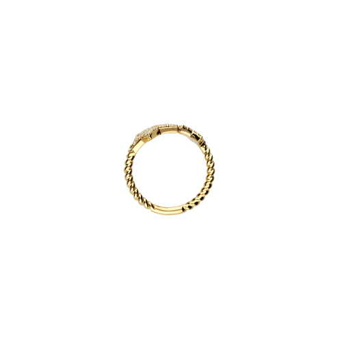 Accedi alla scheda di Bartorelli Italian Jewels ANELLO STELLE IN ORO ROSA E DIAMANTI BIANCHI , GAMBO INTRECCIATO - VR26350DP