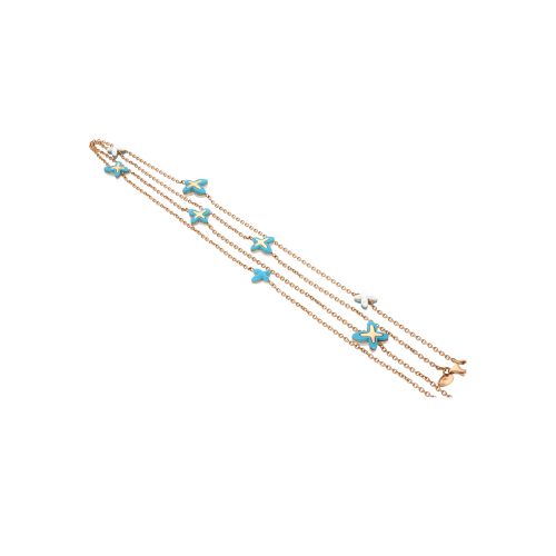 Accedi alla scheda di Mimi COLLANA FREEVOLA IN ORO ROSA CON FARFALLE IN TURCHESE E KOGOLONG - CXM245R8P191