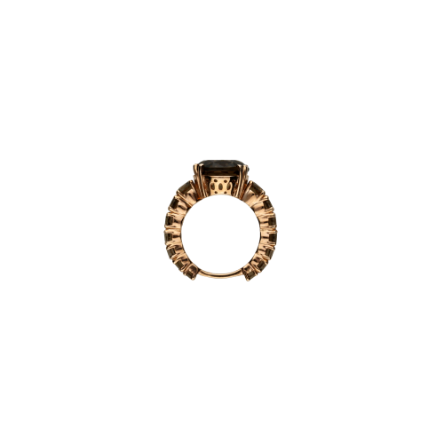 Accedi alla scheda di Bartorelli Italian Jewels ANELLO IN ORO ROSA E QUARZO FUM&Egrave; - POSSIBILIT&Agrave; DI MESSA A MISURA - A12018FUME